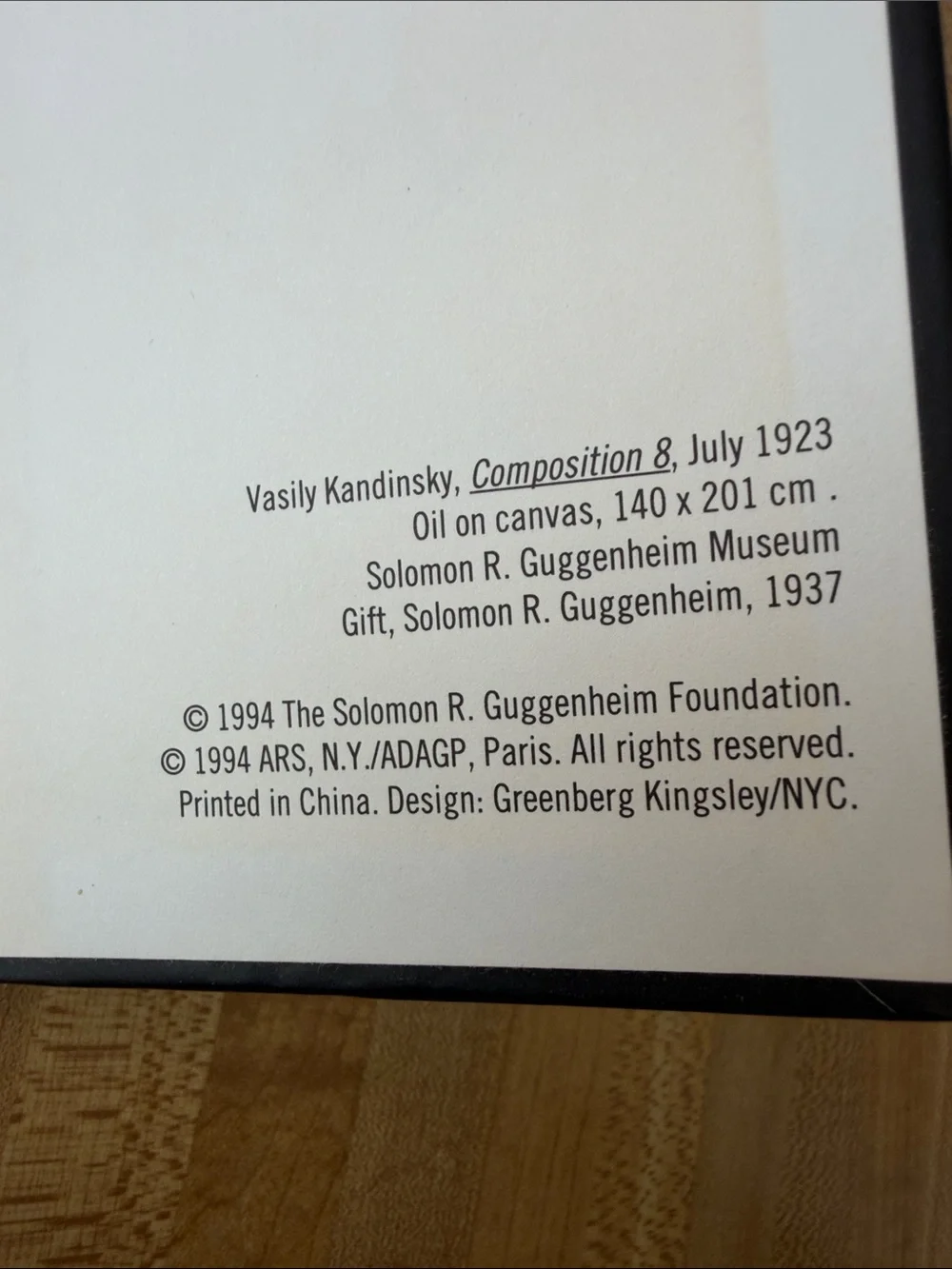 Vintage Abstract Art Decorative Addresses Book 1994